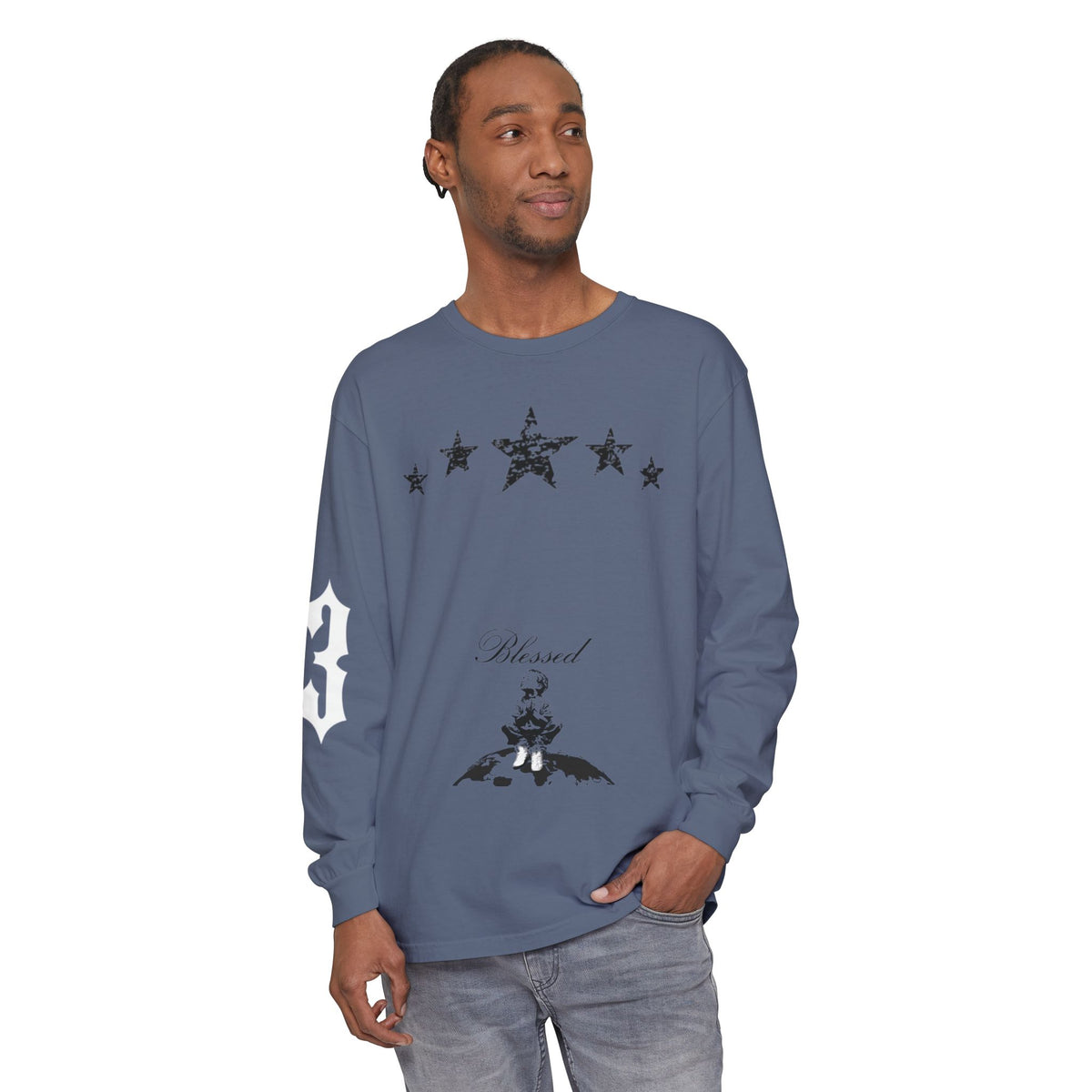 Unisex Garment-dyed Long Sleeve T-Shirt