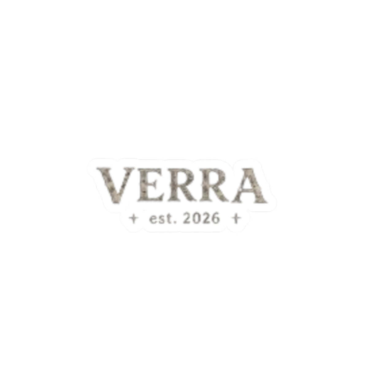 Verra 'est. 2026' Kiss-Cut Sticker — Vintage Script Logo Decal