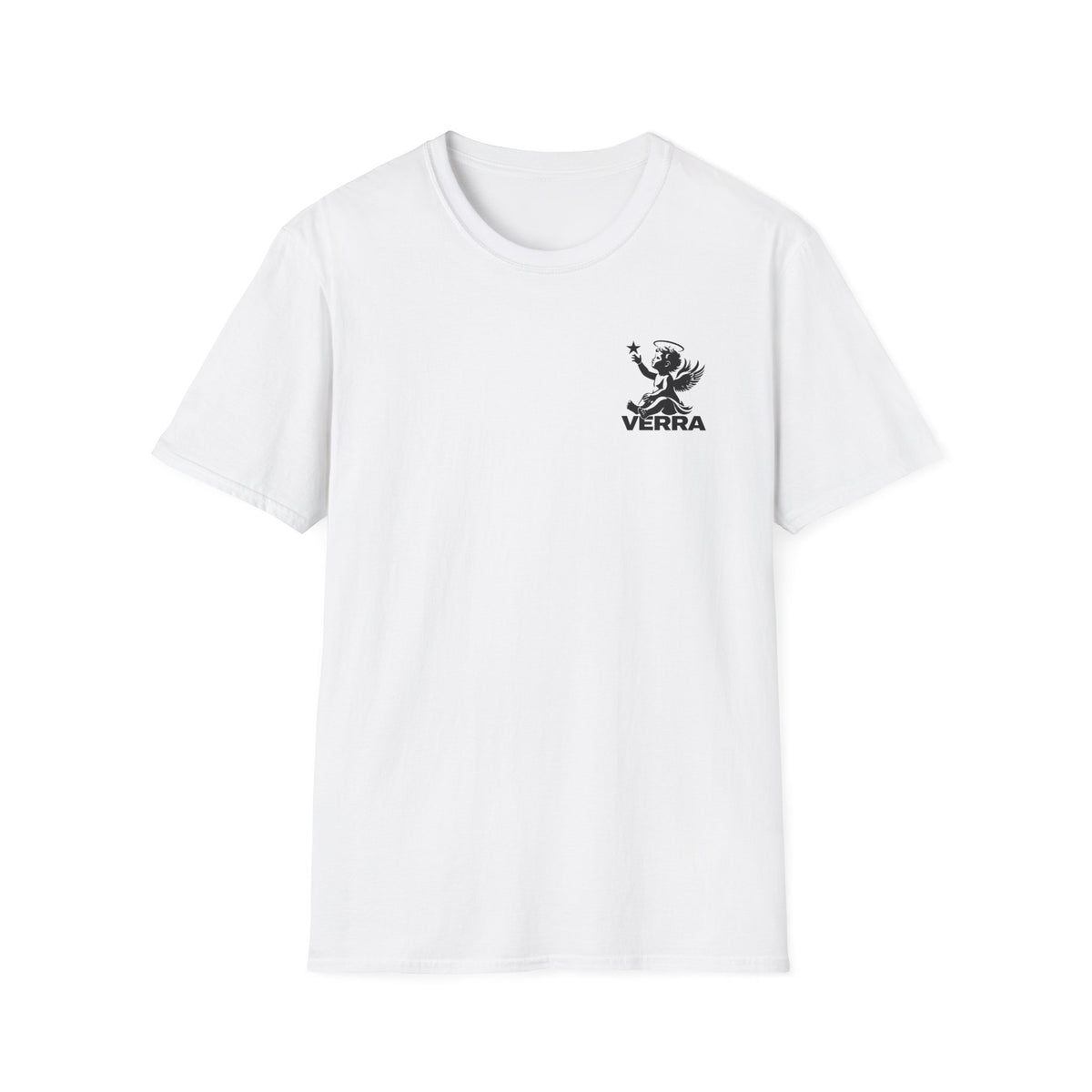 Verra Cherub Logo T-Shirt — Minimalist Angel Graphic Tee