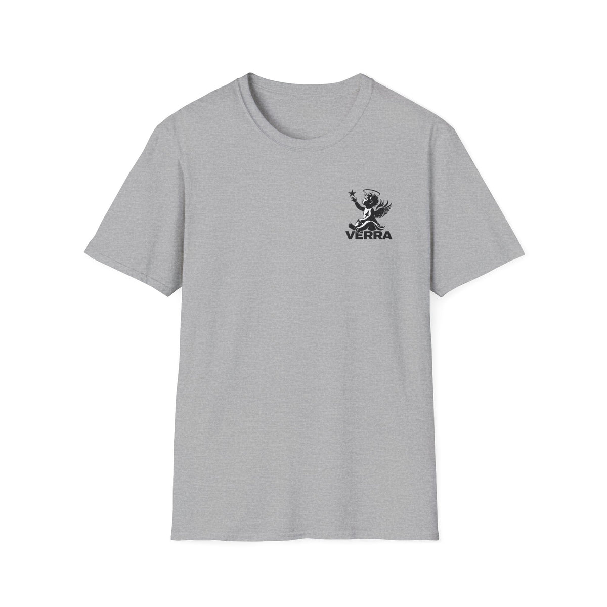 Verra Cherub Logo T-Shirt — Minimalist Angel Graphic Tee