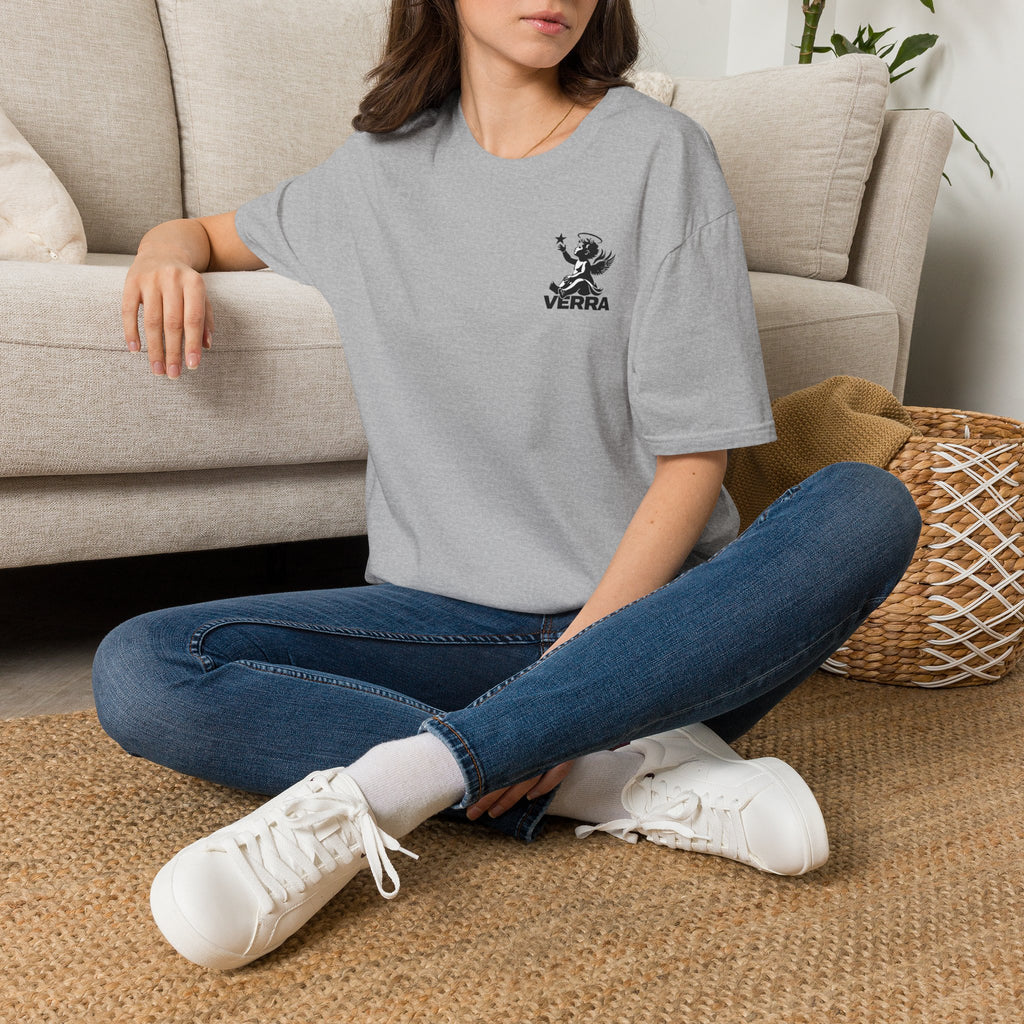 Verra Cherub Logo T-Shirt — Minimalist Angel Graphic Tee